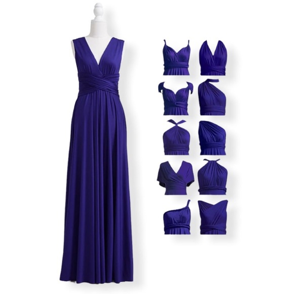 Midnight Blue Infinity Dress - Picture 1 of 1